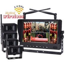 9′′ Digital Wireless DVR Quad Monitor Camera System